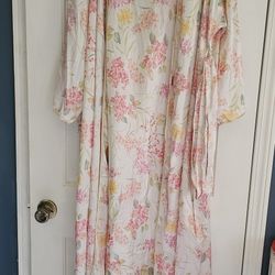 Satin Robe And Nightgown 
