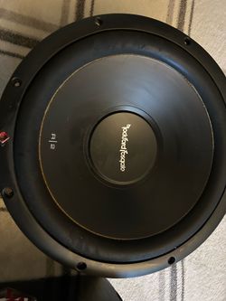 Fosgate 12” R2 250rms-500watts max used but works Want it just txt when in your car ready to drive if you cannot go yet No holds