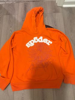Sp5der Orange Hoodie