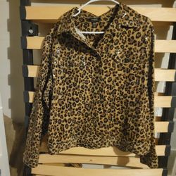 Women's  Cheetah  Shirt/jacket