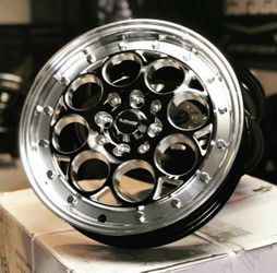 15x3.5 Skinny Drag Track Wheels