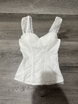 Halloween white corset