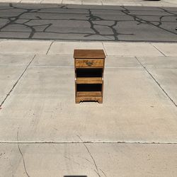 Heavy wood, nightstand or end table