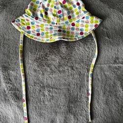 12-24 months Baby Girl-Polka dot Summer Hat