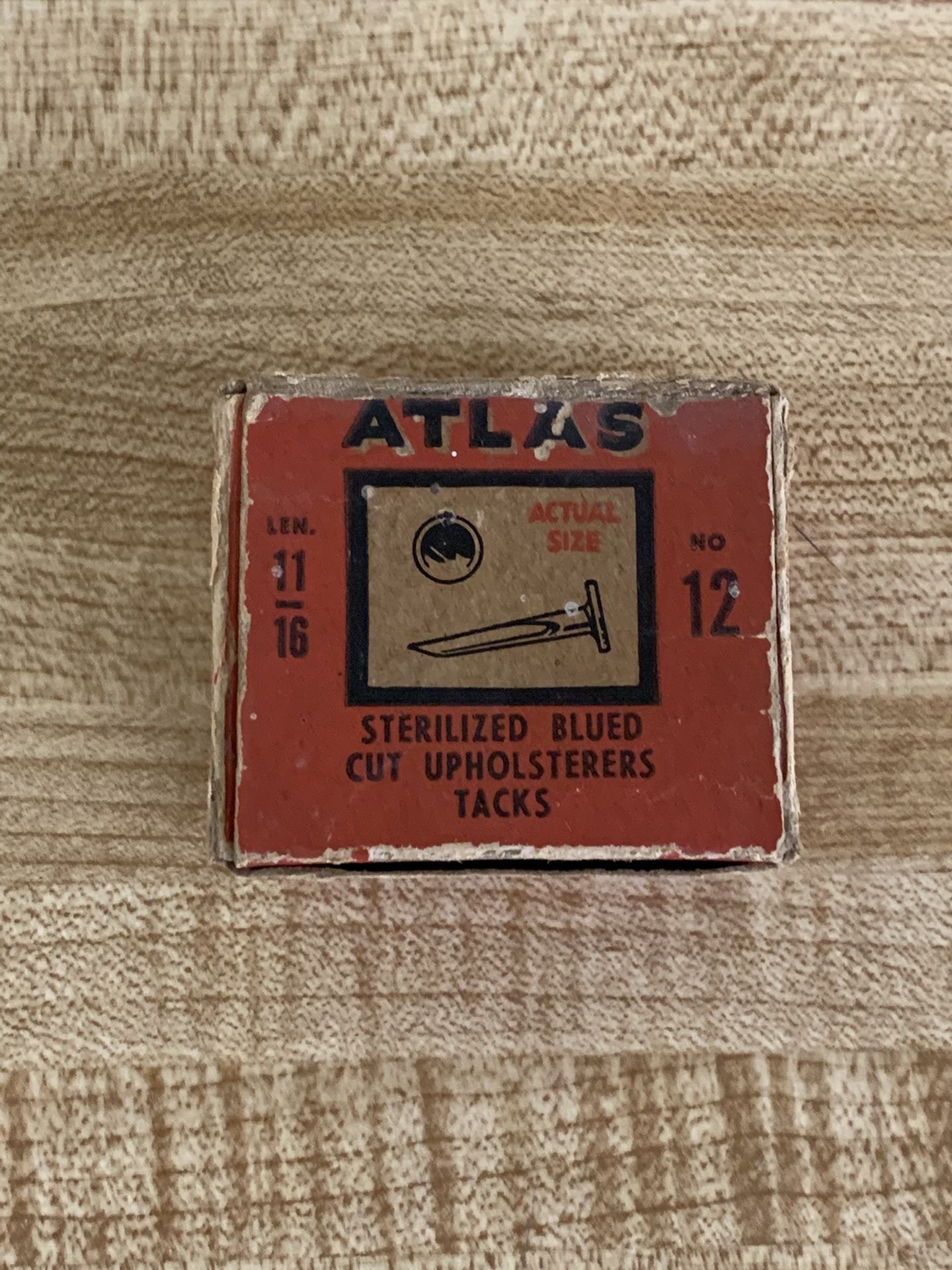 Antique Atlas Products Upholstery Tack Box 1940s