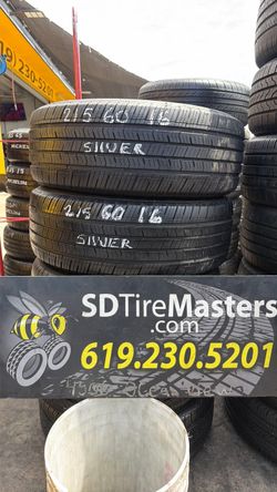 2 Silver-brand tires (215-60-16)