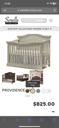 Sorelle Furniture 4in1 Crib 