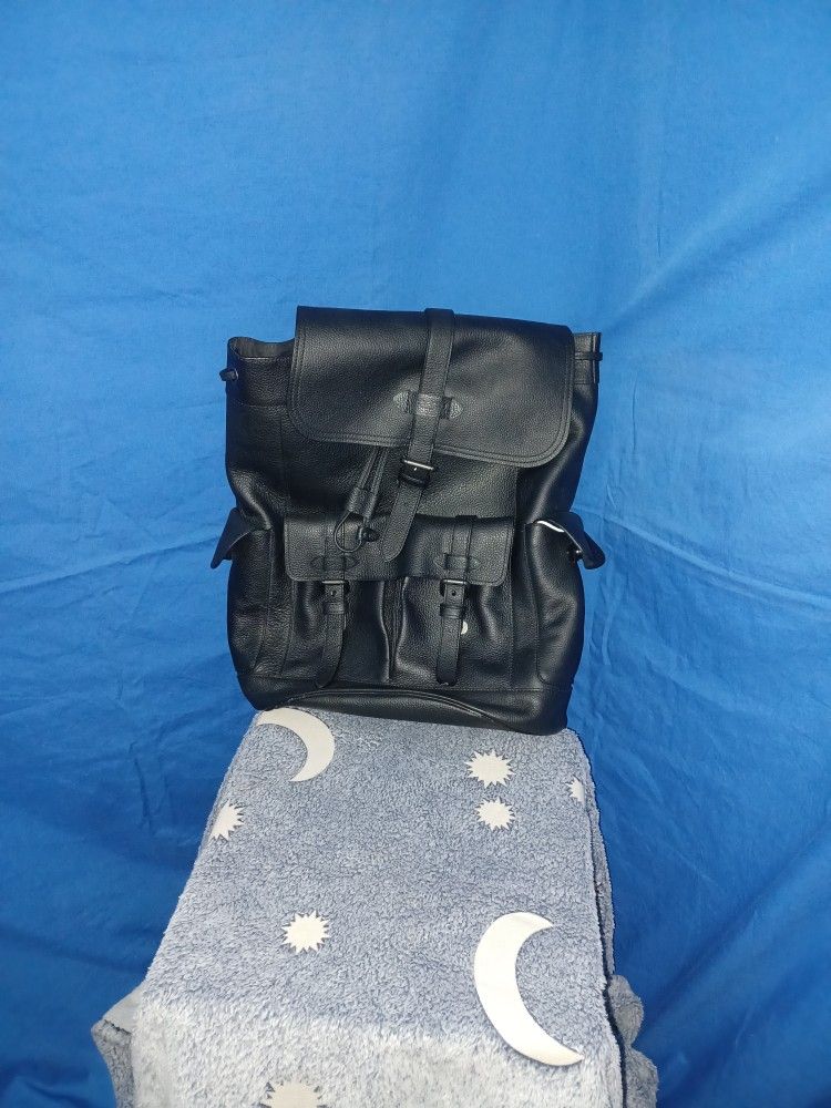 COACH Bleeker Backpack (Black LEATHER)