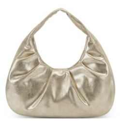 Gold Metallic Hobo Bag