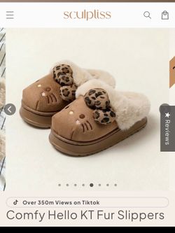 Hello Kitty Fur Slipper