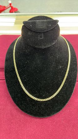 14K Gold Cuban Necklace Length 24: 14.7 grams