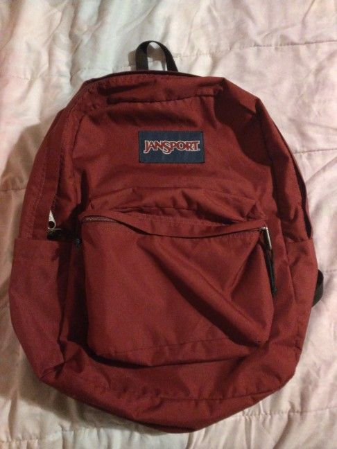 Burgundy Jansport Backpack