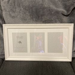 10 by 20 white 3 section frame for 5x7 pictures- never used