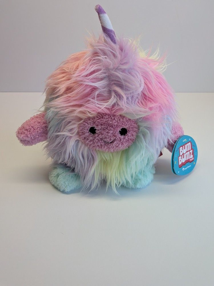 BumBumz SugarBumz Unicorn Plush 7” Pastel Rainbow Russ Soft Stuffed