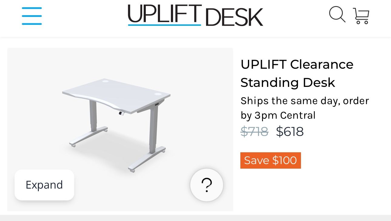 UPLIFT Electric Standing Desk