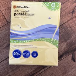 20lb 8.5”x11” 500 Sheets Of Pastel Paper Color Canary