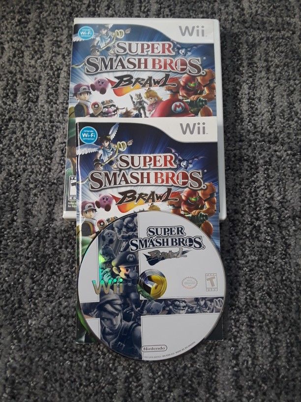 Wii - SUPER SMASH BROS. BRAWL. COMPLETE IN BOX