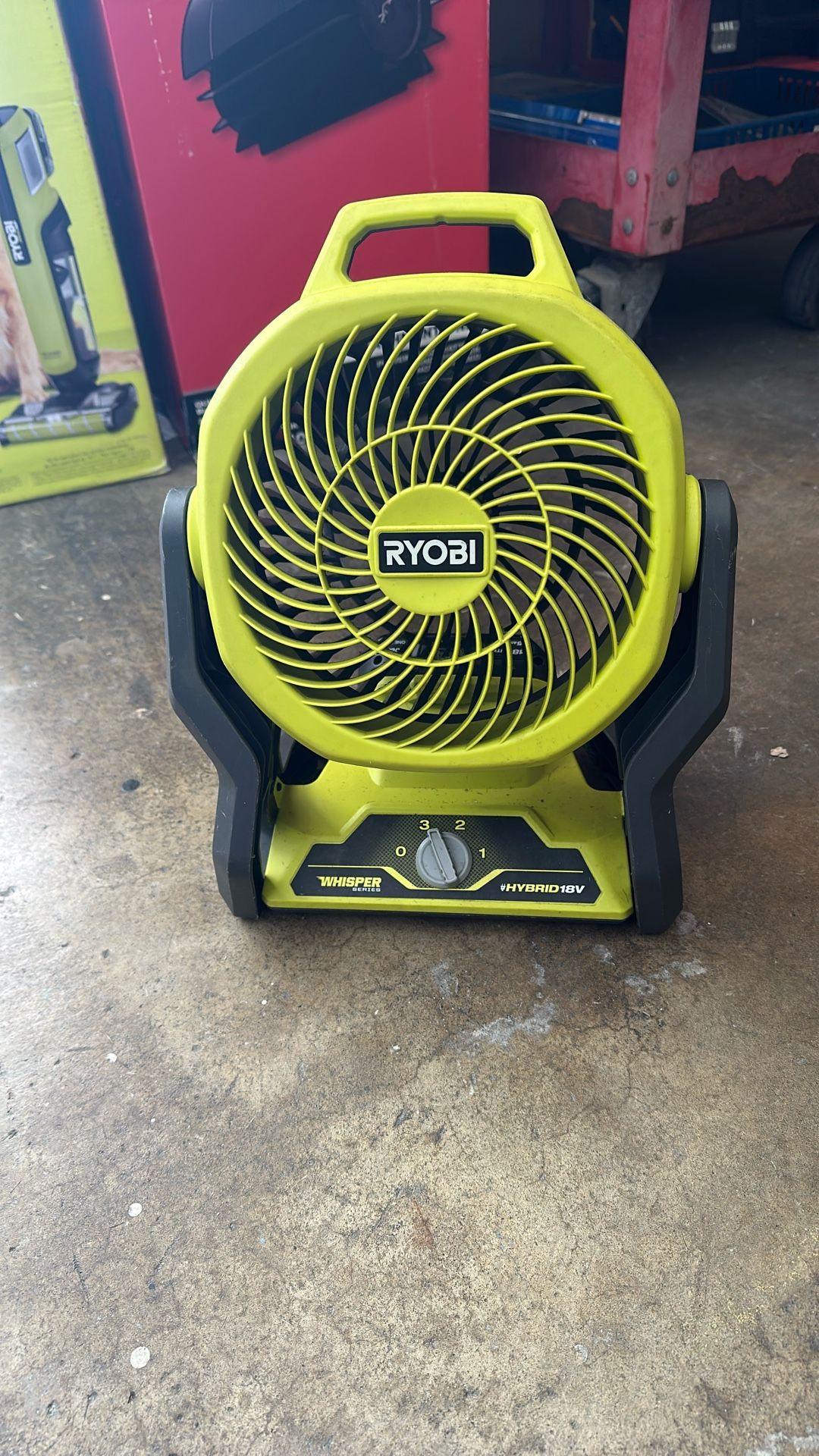 RYOBI ONE+ 18V Cordless Hybrid WHISPER SERIES 7-1/2 in. Fan (Tool Only)