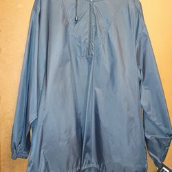 Crossroads Woman Black One Size Hooded Windbreaker 