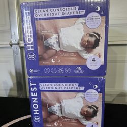 Honest Overnight Diapers Size 4 
