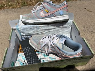 Blue Nike un/la dunks