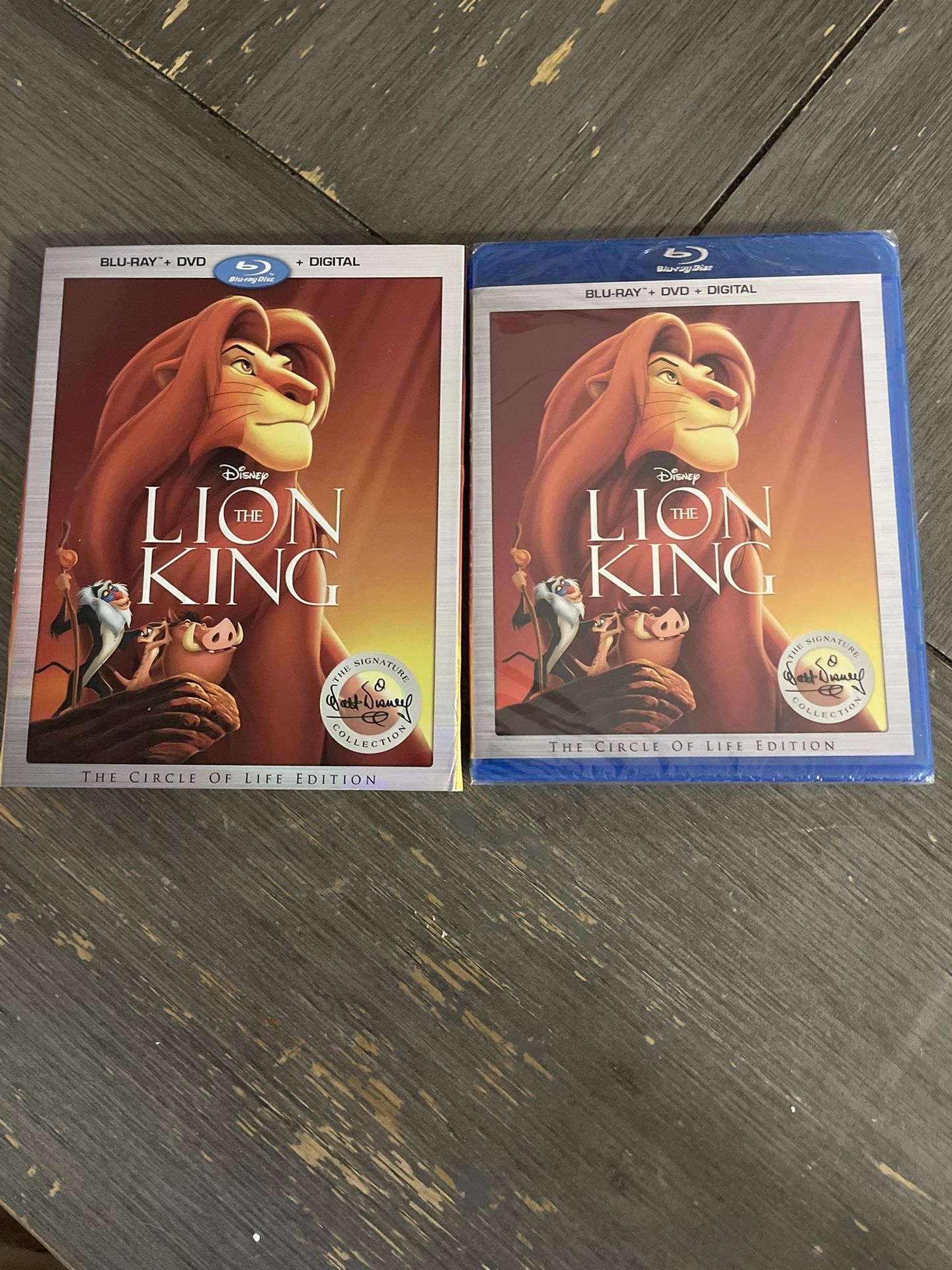 NEW SEALED The Lion King: The Walt Disney Signature Collection (Blu-Ray DVD Digital Code)