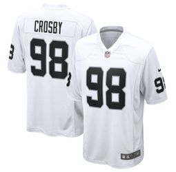 Men's Las Vegas Raiders Maxx Crosby Nike White Game Jersey