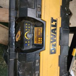 Dewalt Radio. Works, good Bluetooth.