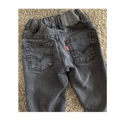 Size 5-6 Yrs Youth Boys 511 Slim Levis Dark Grey Black Denim Jeans