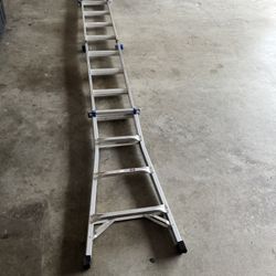 18FT REACH HEIGHT MULTI-POSITION LADDER, 300LB LOAD CAPACITY 17FT TYPE IA MT-17