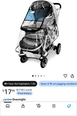 Rain cover for stroller