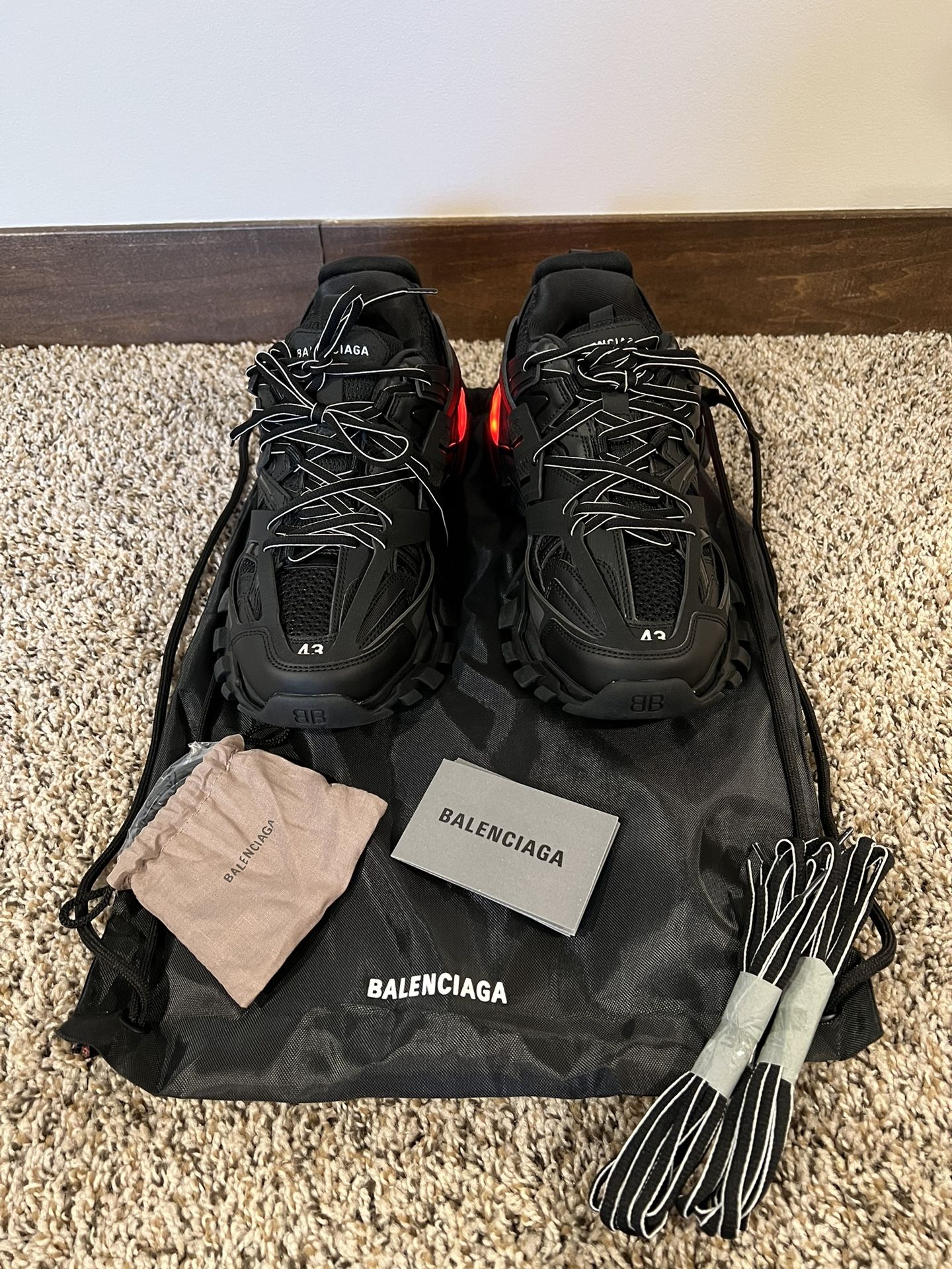 Balenciaga Track LED mens 10 - thefablabs.dk