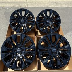 22” GMC Denali original rims in gloss black