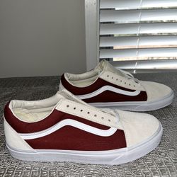 🚨BRAND NEW🚨Vans Okd Skool- Burgundy and Cream - Men’s 9.5