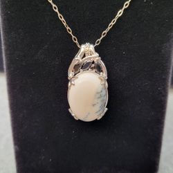 Dendritic Agate Necklace 