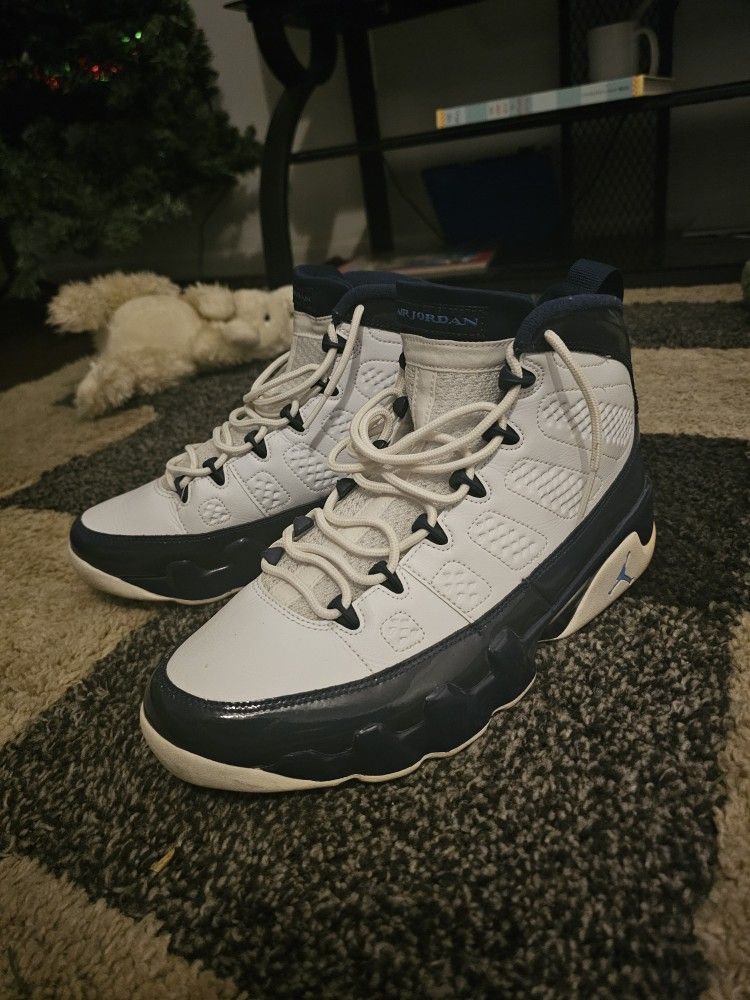 Jordan's size nine and a half No Holds Ty