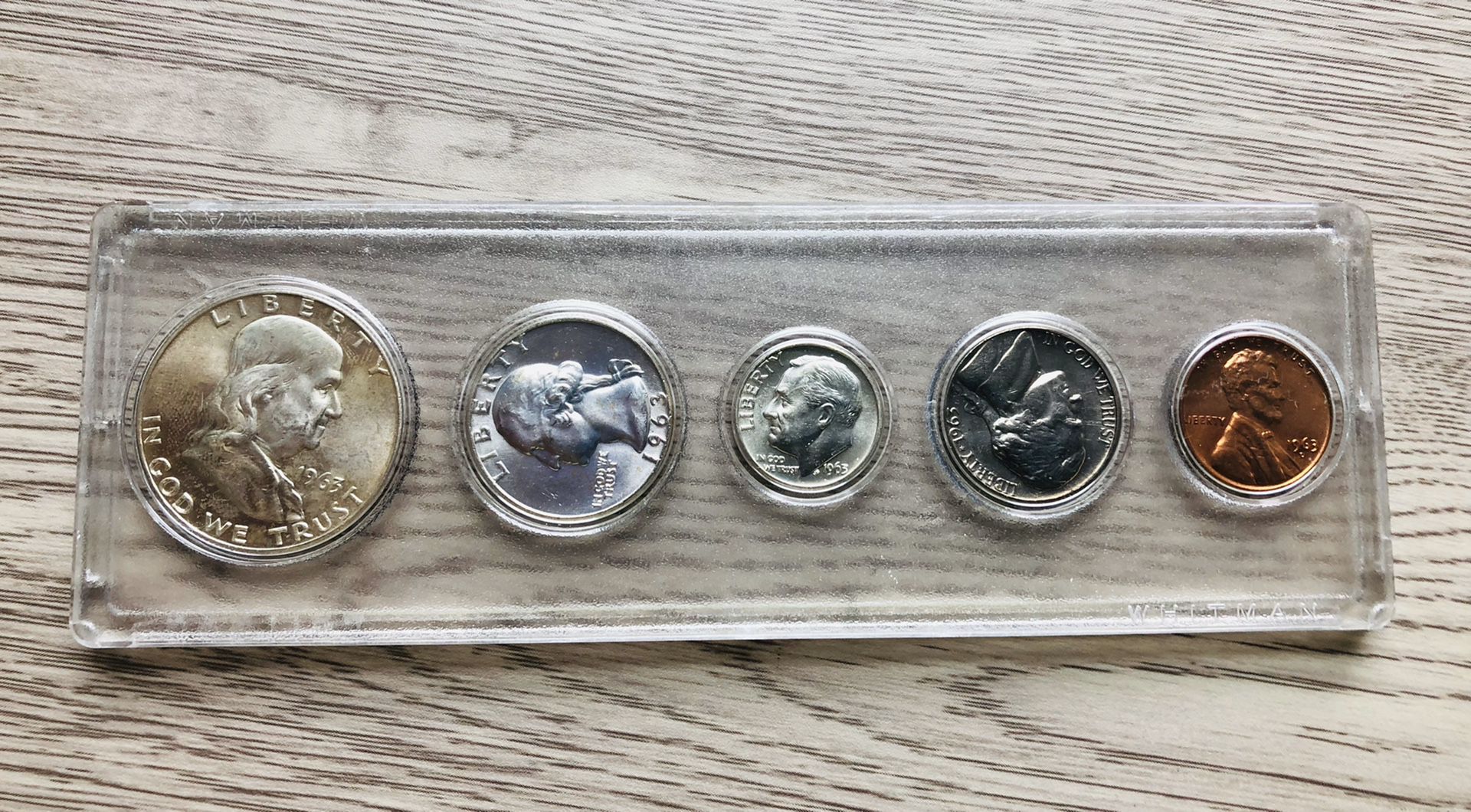 1963 US Mint Silver 5 coin set