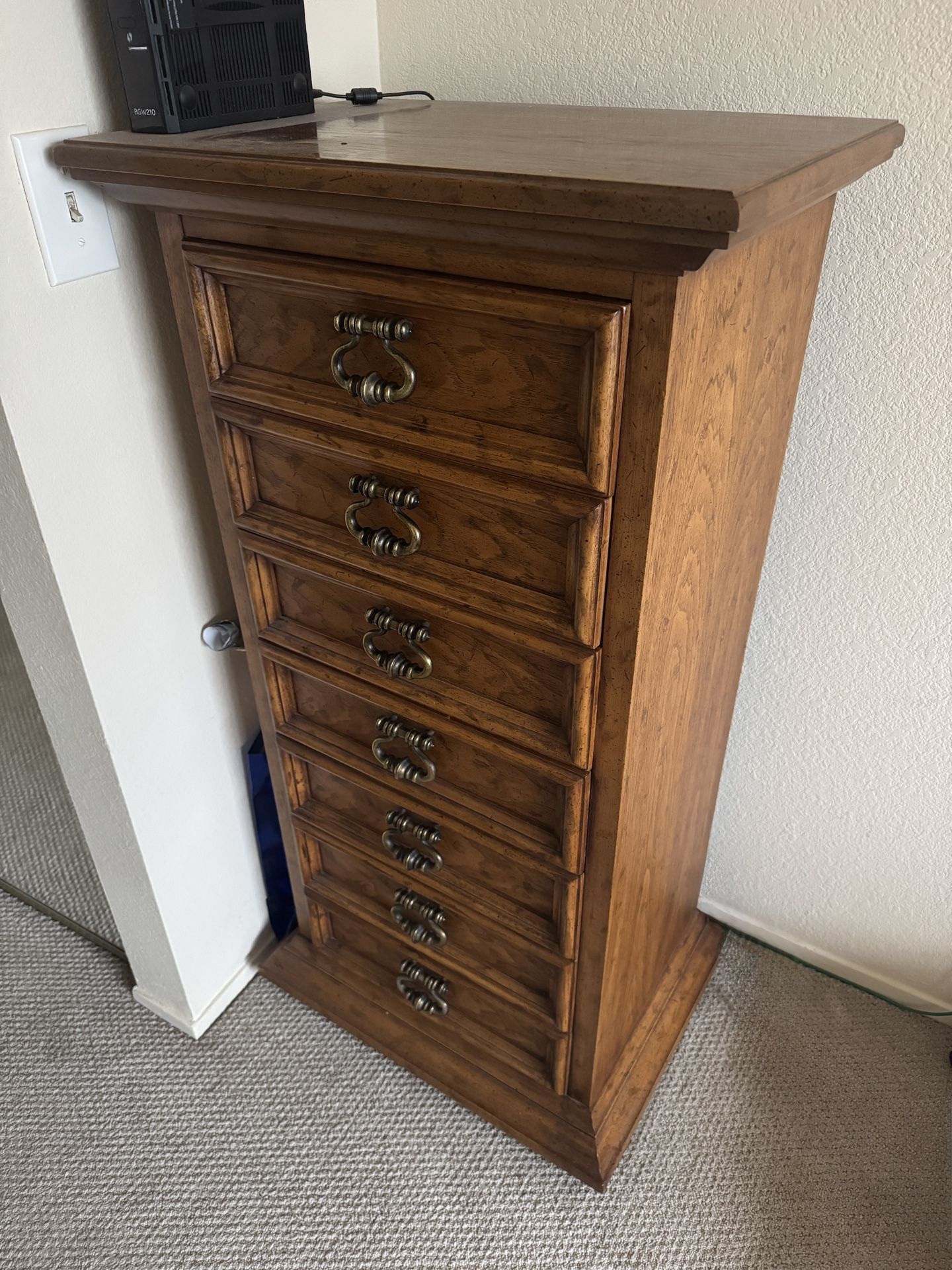 Oak Dresser + Night Stand
