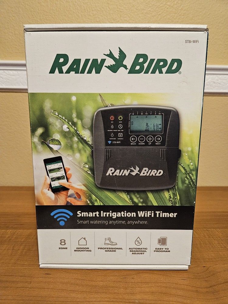 Rain Bird ST8-Wifi Smart Irrigation 8-Zone WiFi Timer