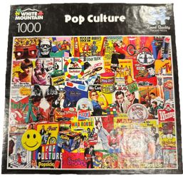 White Mountain Pop Culture Jigsaw Puzzle 1000Pc  Vintage Toys, TV & Ads ERK10