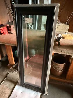 Brand new custom made high quality vinyl windows black outsite