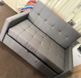 Grey Love seat sofa bed