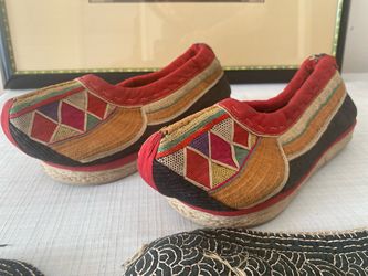 Antique all hand make dancing shoes collection