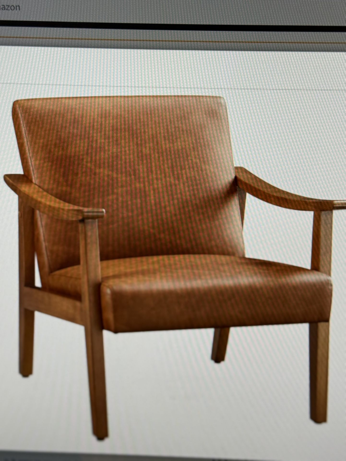Yateetech Leather Accent Leisure Chair High Back