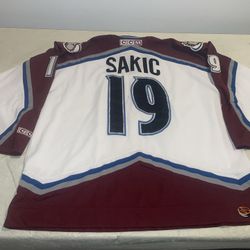 CCM Joe Sakic Colorado Avalanche NHL Jersey Mens Xxl Hockey Clean Mic Vintage