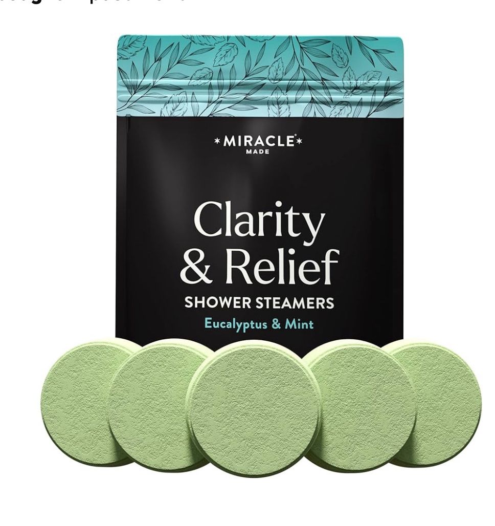 Brandnew Miracle Made® Eucalyptus & Mint Aromatherapy Shower Steamers