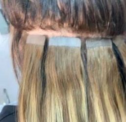 Extensiones de tape instalación
