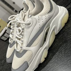 Dior B22 White & Silver Sneakers (44 / 11)