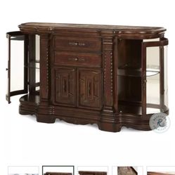 China Cabinet And Wall Mirror
