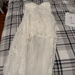 Floral Design Wedding Dress 